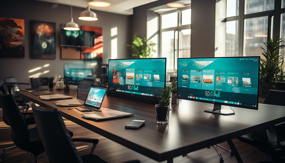 Les équipements pour une visioconférence.